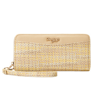 VIVI LONG WALLET - RATTAN BW, BEIGE